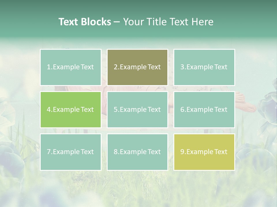 Glamour Flower Girl PowerPoint Template