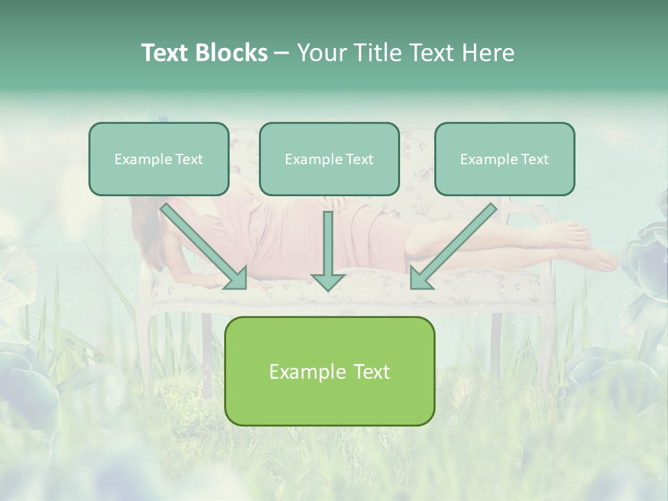 Glamour Flower Girl PowerPoint Template