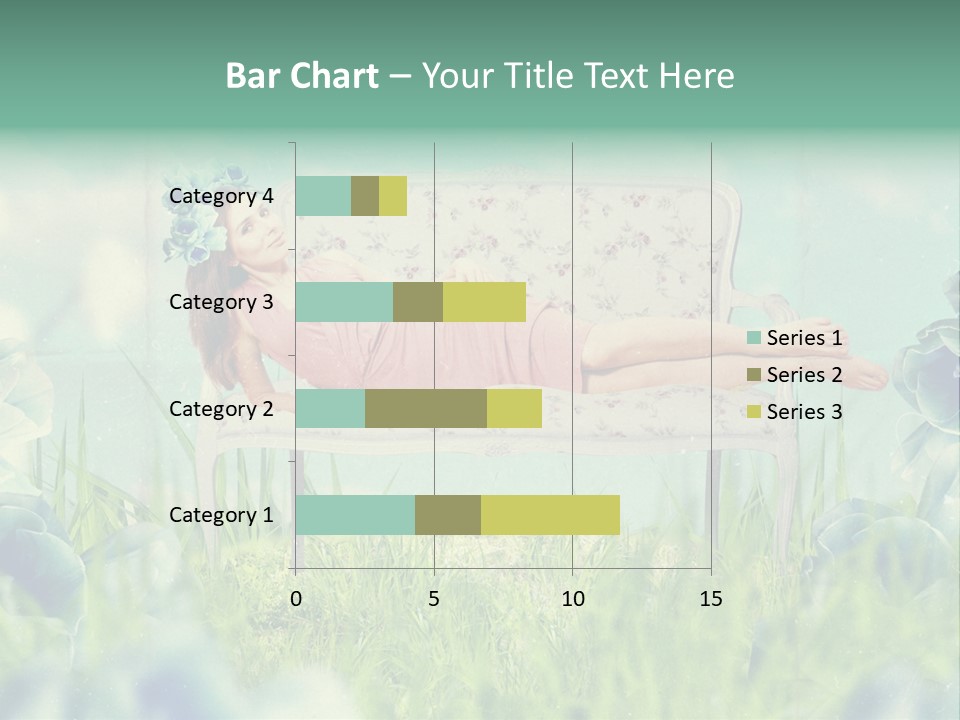 Glamour Flower Girl PowerPoint Template