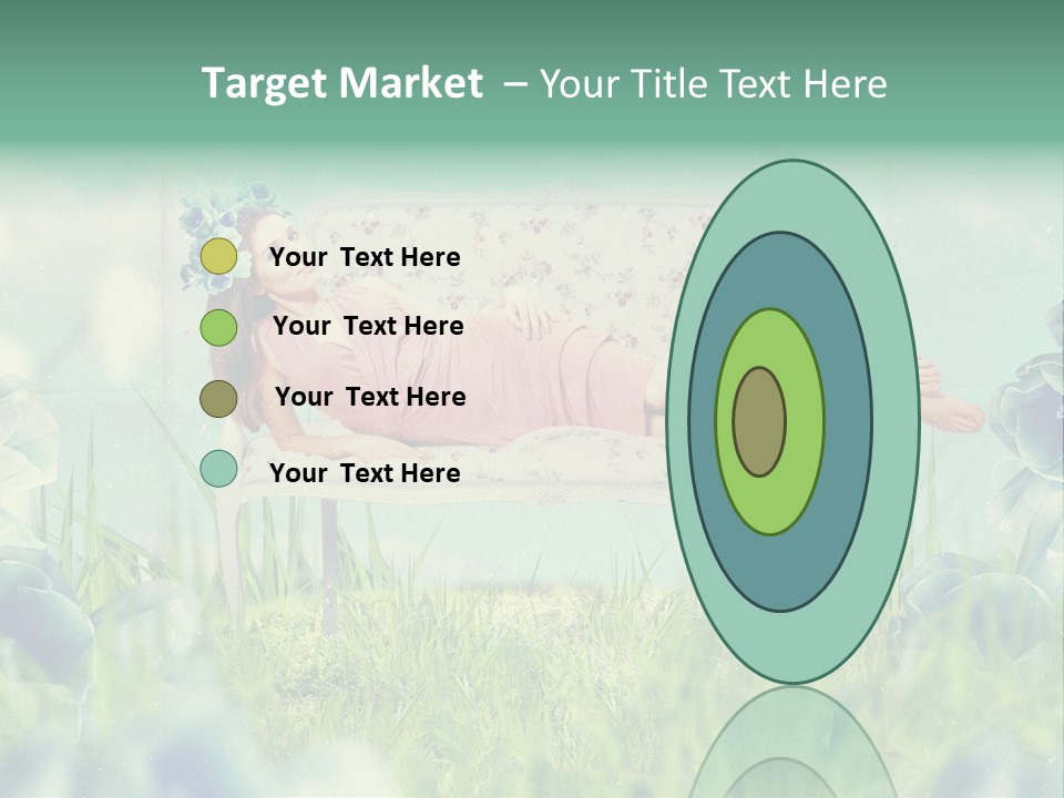 Glamour Flower Girl PowerPoint Template