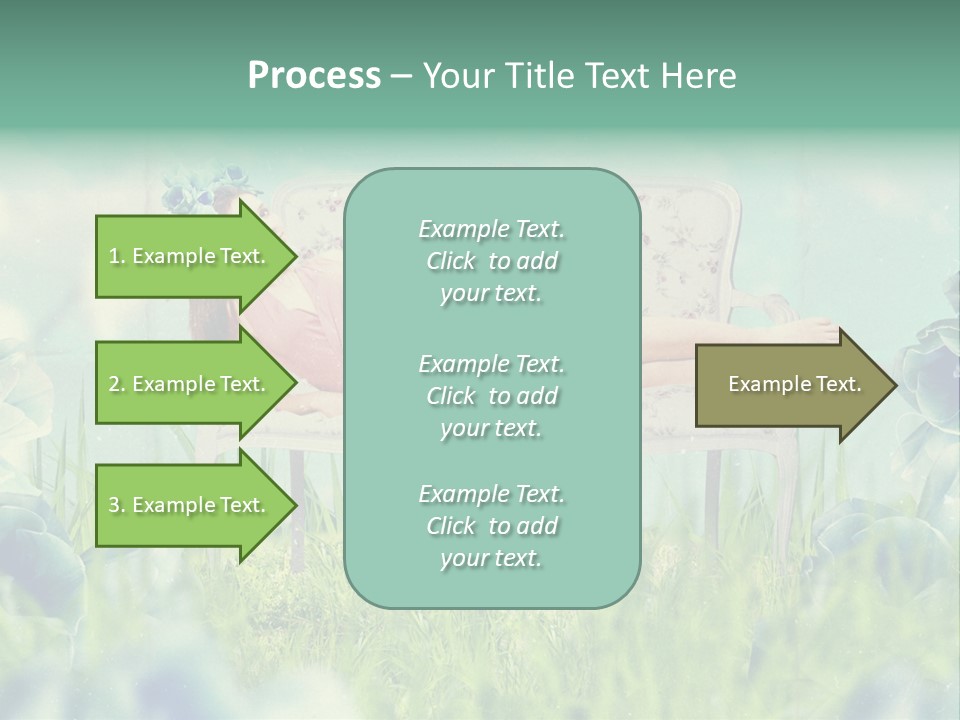 Glamour Flower Girl PowerPoint Template