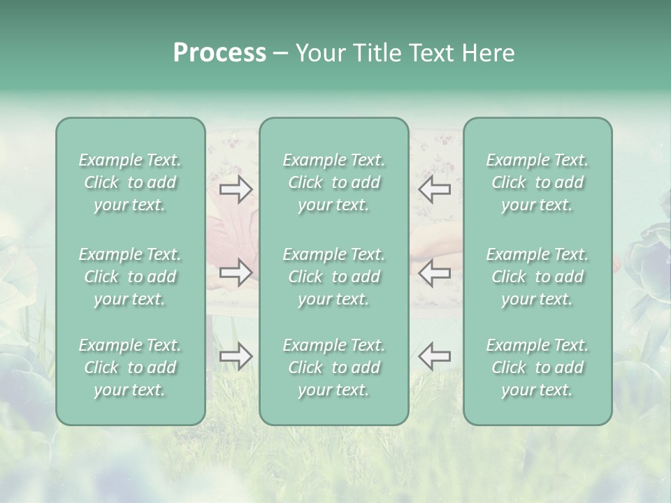 Glamour Flower Girl PowerPoint Template