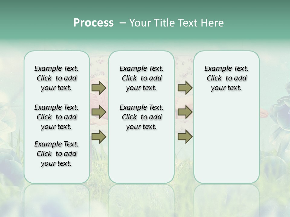 Glamour Flower Girl PowerPoint Template