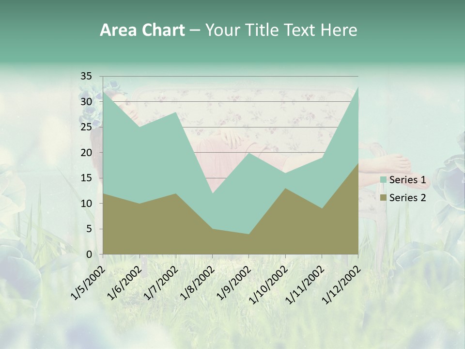 Glamour Flower Girl PowerPoint Template