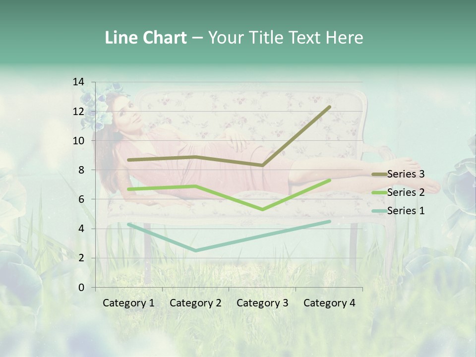 Glamour Flower Girl PowerPoint Template