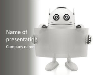 Chrome Billboard Card PowerPoint Template