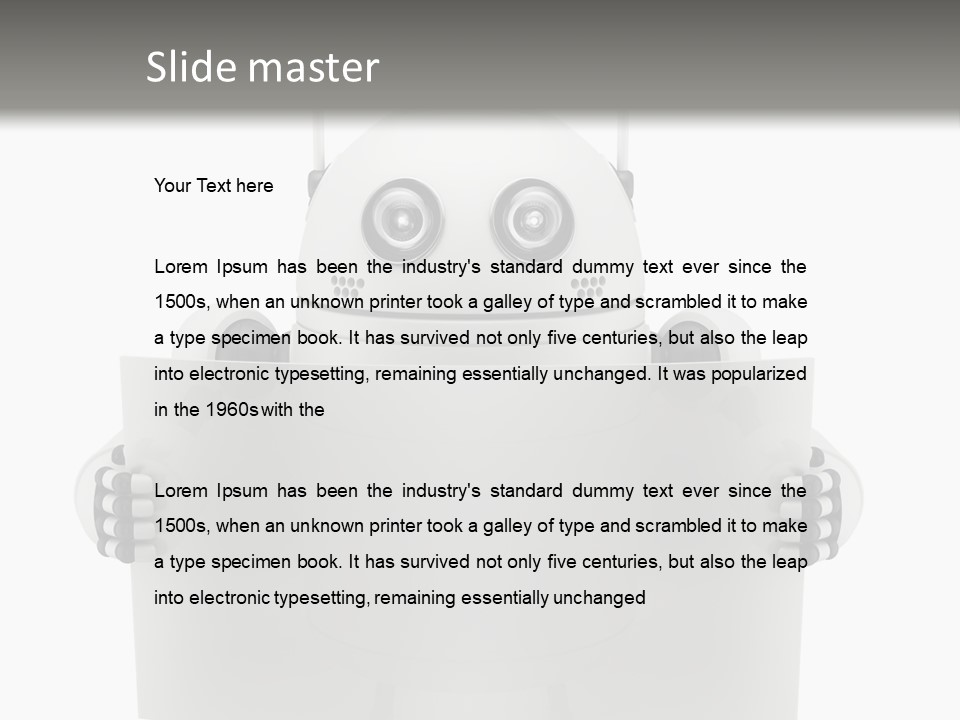 Chrome Billboard Card PowerPoint Template