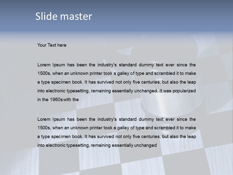 Courthouse Chess Law PowerPoint Template