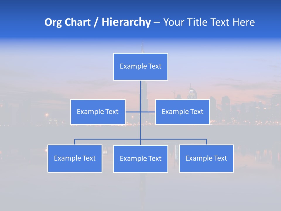 Building Water Sunset PowerPoint Template