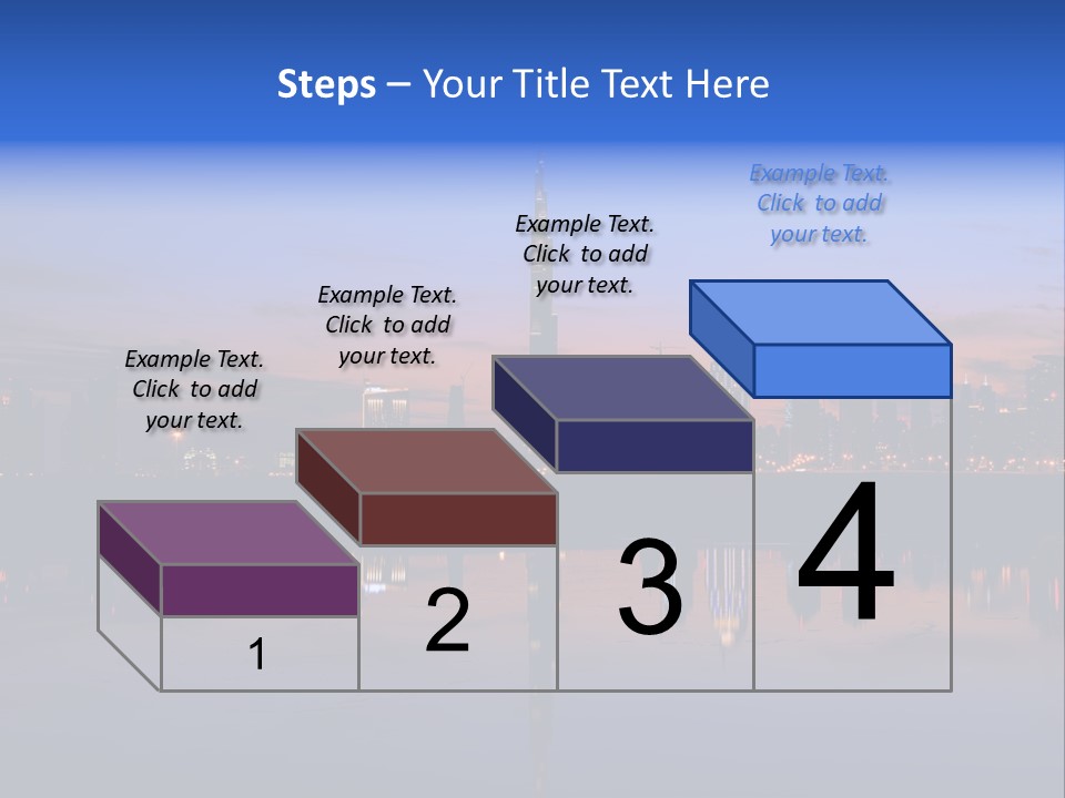 Building Water Sunset PowerPoint Template