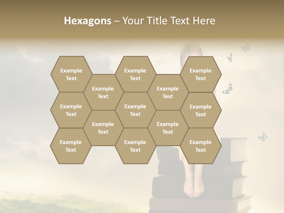 Romantic Little Butterfly PowerPoint Template