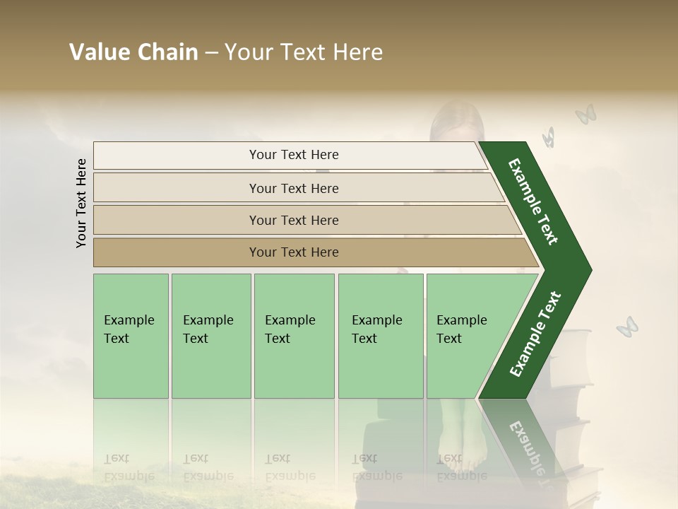 Romantic Little Butterfly PowerPoint Template