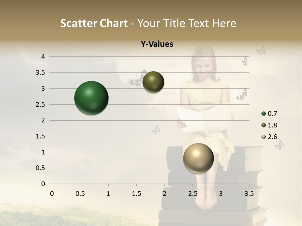Romantic Little Butterfly PowerPoint Template