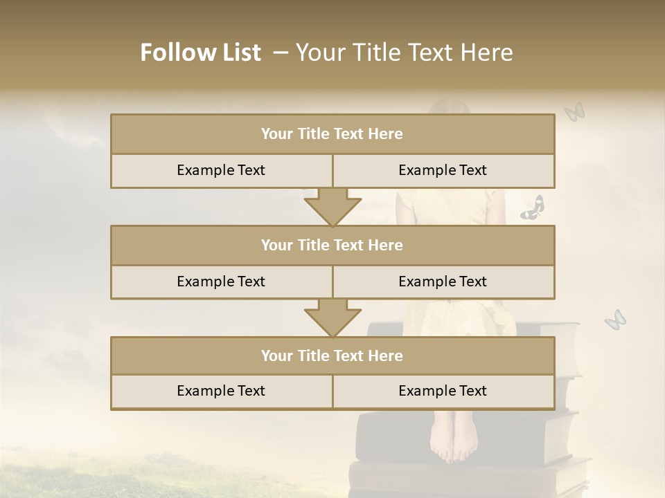 Romantic Little Butterfly PowerPoint Template