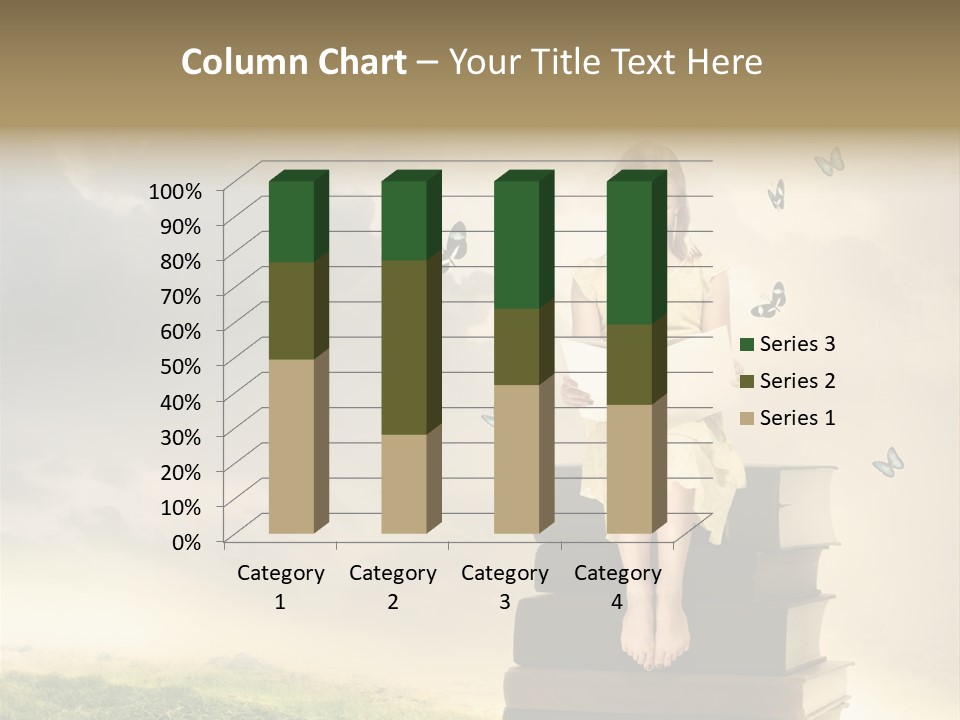 Romantic Little Butterfly PowerPoint Template