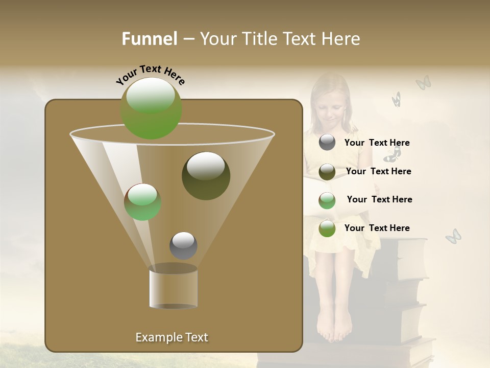 Romantic Little Butterfly PowerPoint Template