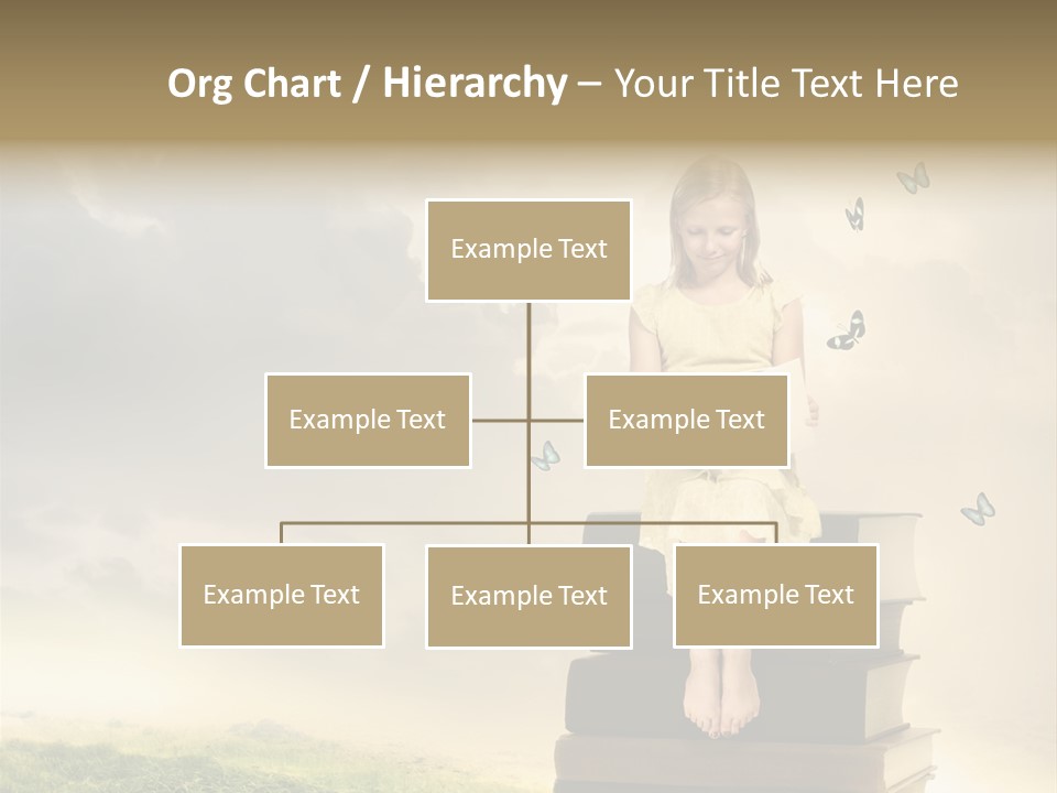 Romantic Little Butterfly PowerPoint Template