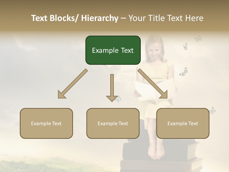 Romantic Little Butterfly PowerPoint Template