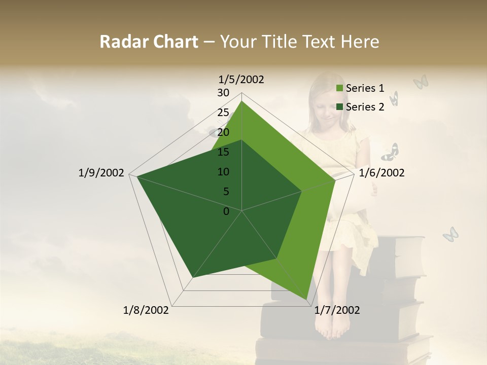 Romantic Little Butterfly PowerPoint Template