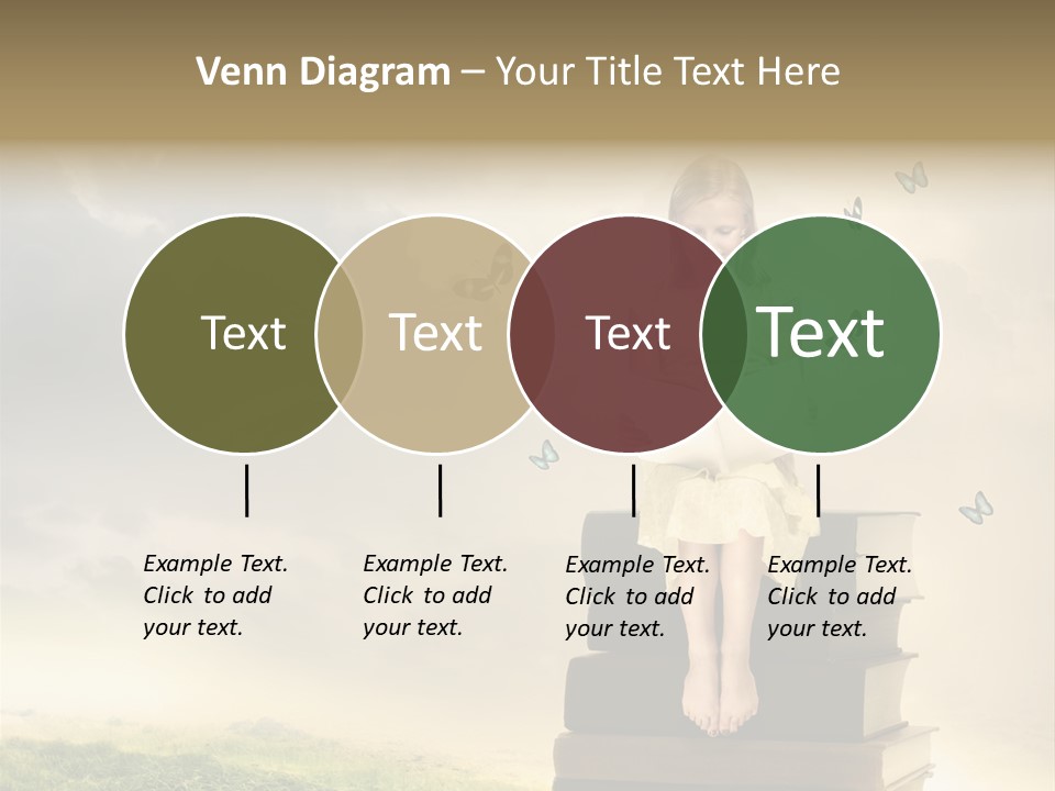 Romantic Little Butterfly PowerPoint Template