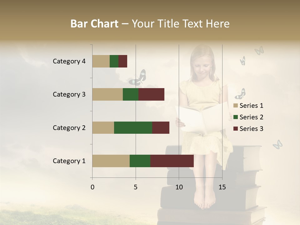 Romantic Little Butterfly PowerPoint Template