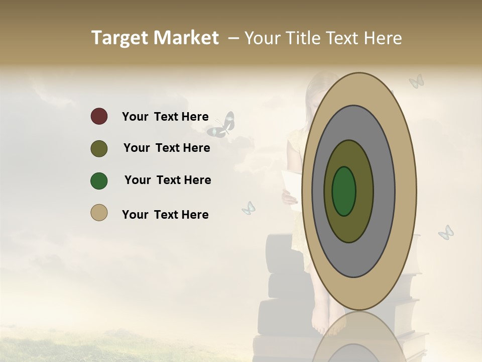 Romantic Little Butterfly PowerPoint Template