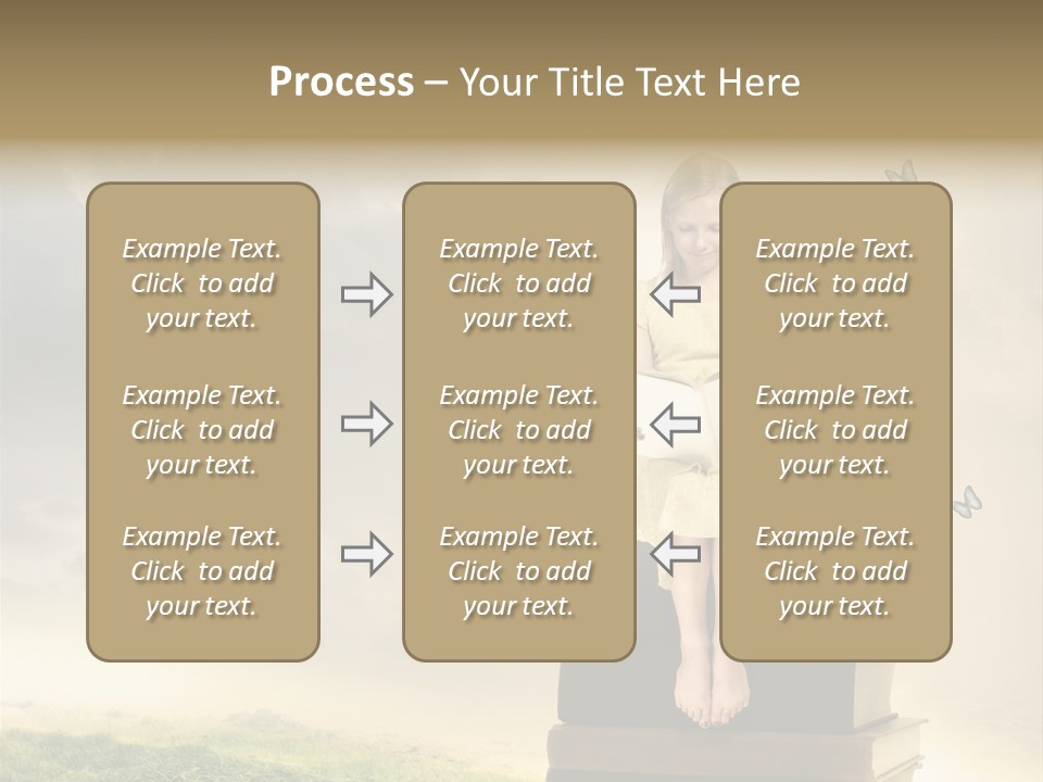 Romantic Little Butterfly PowerPoint Template