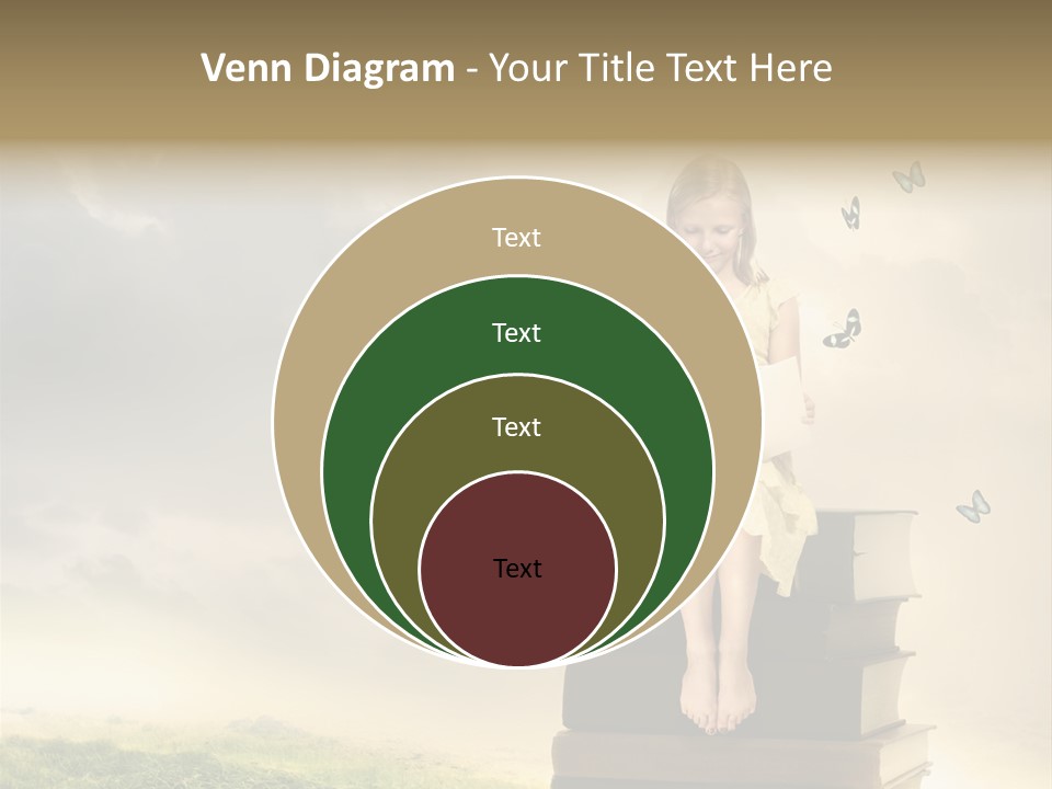 Romantic Little Butterfly PowerPoint Template