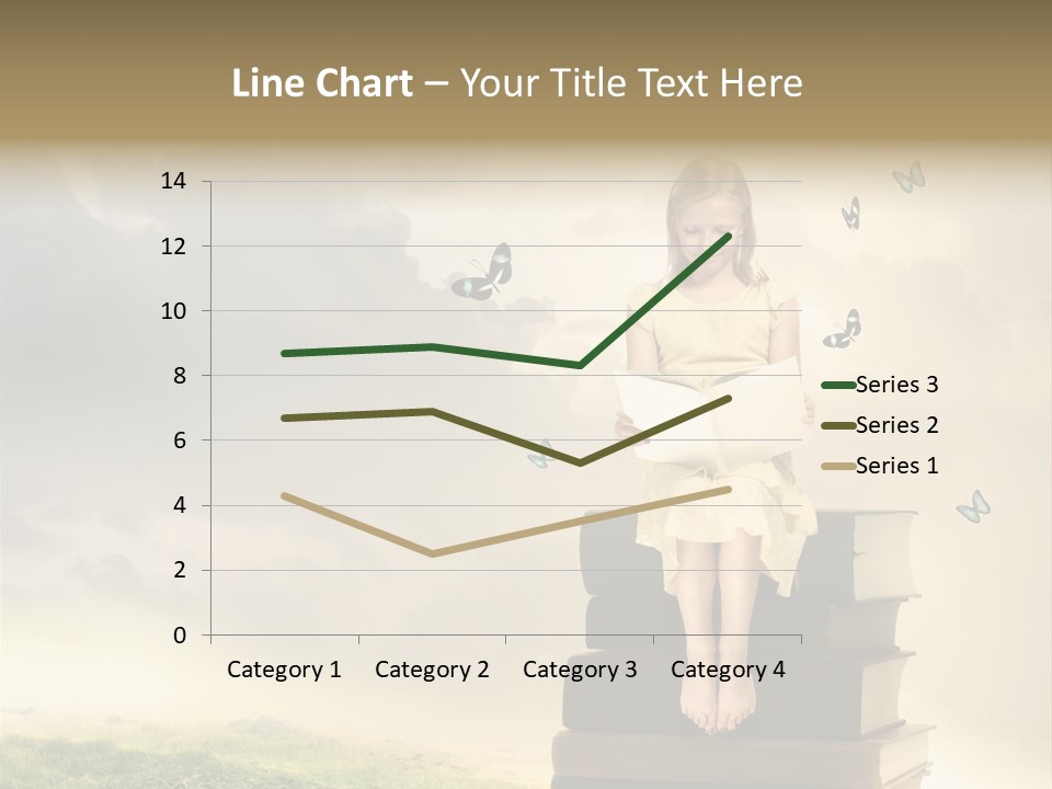 Romantic Little Butterfly PowerPoint Template