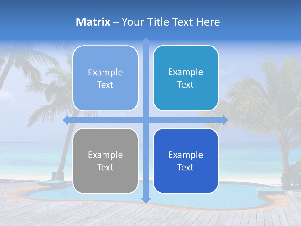 Abstract Vacation Palm PowerPoint Template