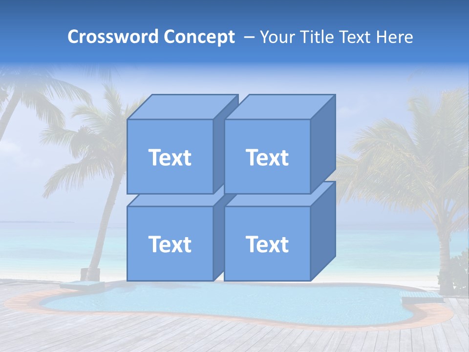 Abstract Vacation Palm PowerPoint Template