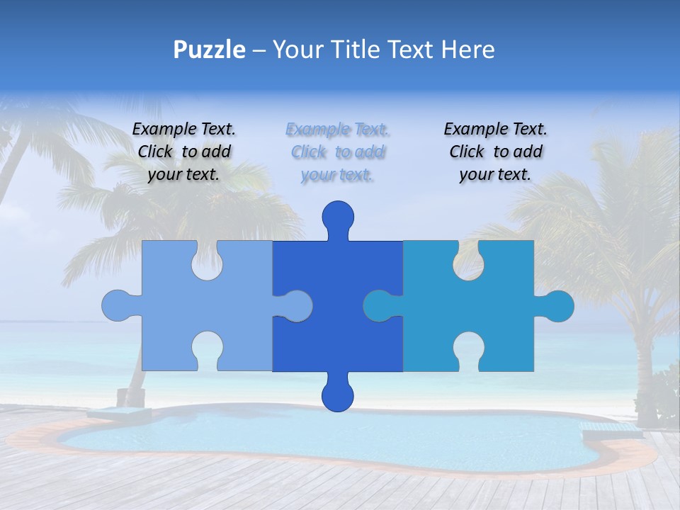 Abstract Vacation Palm PowerPoint Template