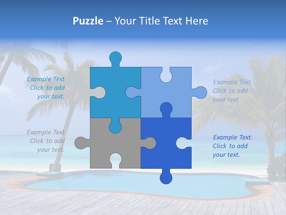 Abstract Vacation Palm PowerPoint Template