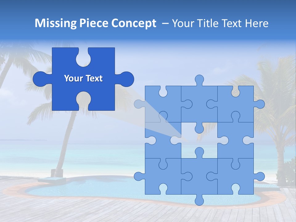 Abstract Vacation Palm PowerPoint Template