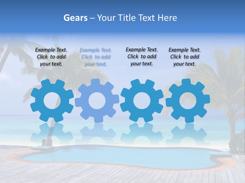 Abstract Vacation Palm PowerPoint Template