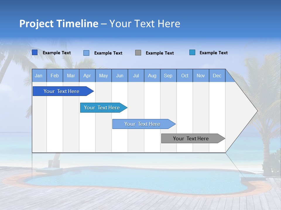 Abstract Vacation Palm PowerPoint Template
