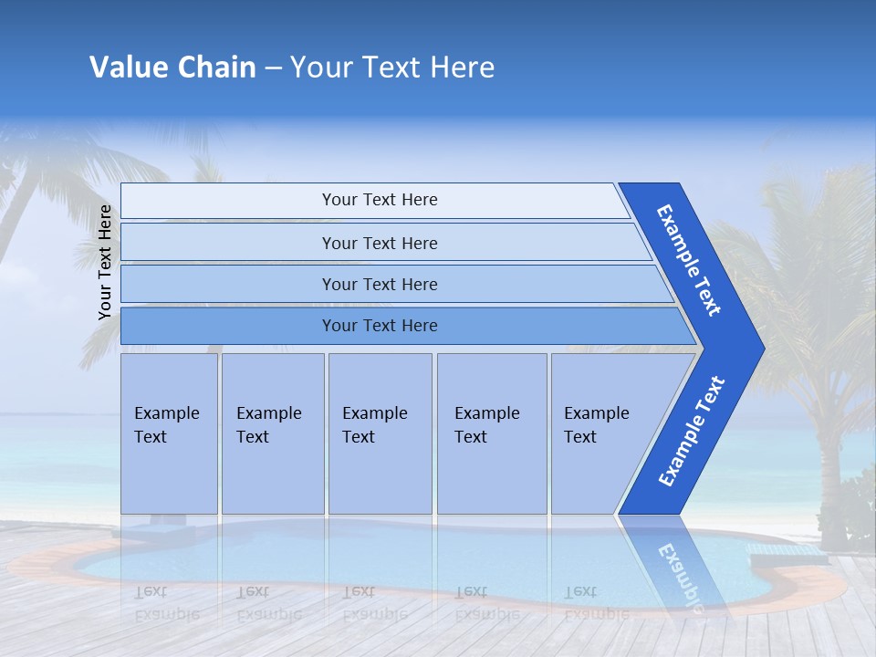 Abstract Vacation Palm PowerPoint Template