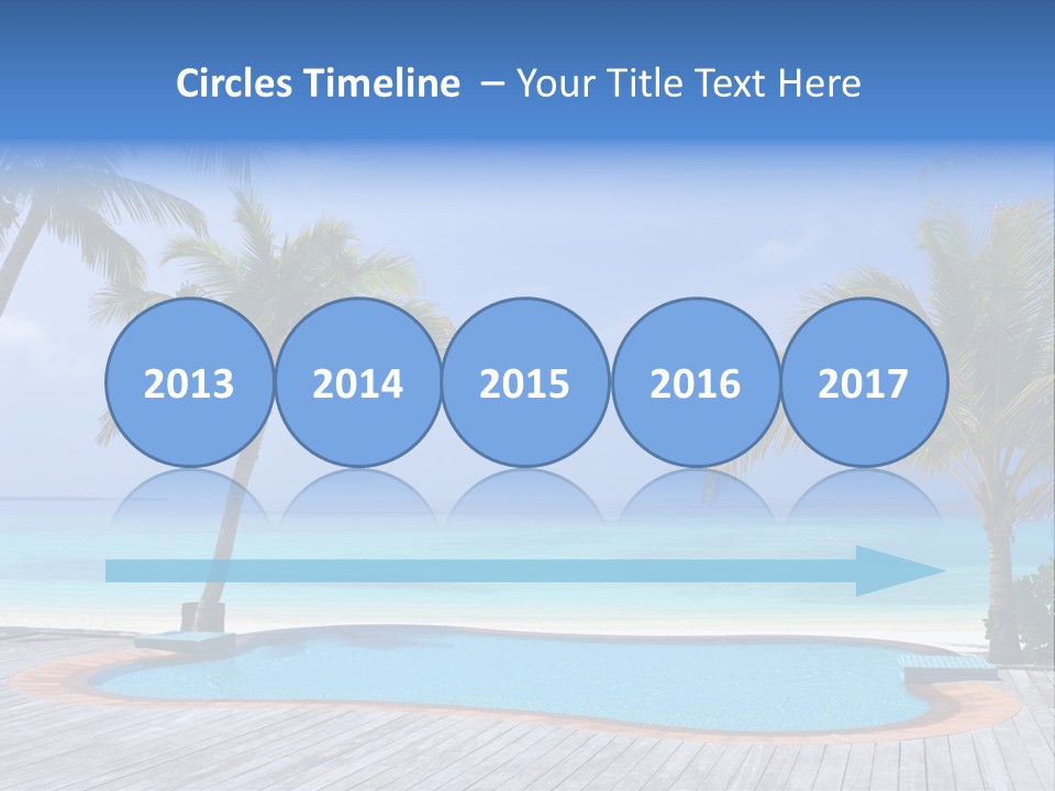 Abstract Vacation Palm PowerPoint Template