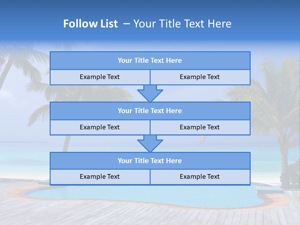 Abstract Vacation Palm PowerPoint Template