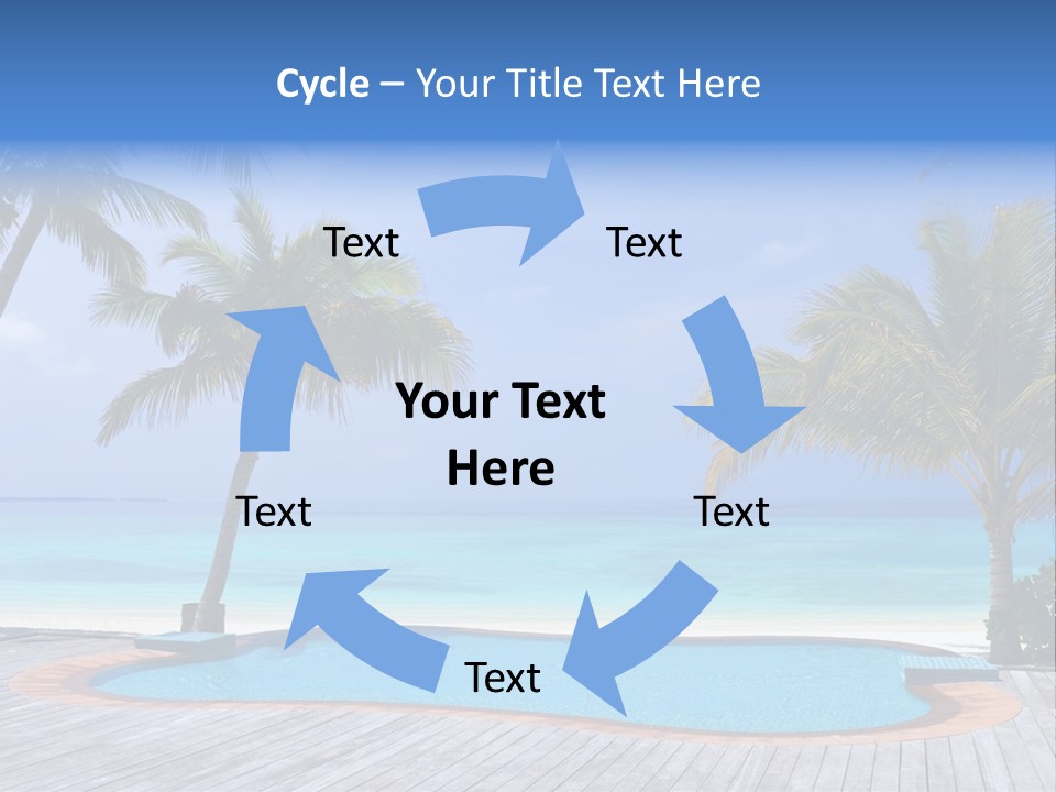 Abstract Vacation Palm PowerPoint Template