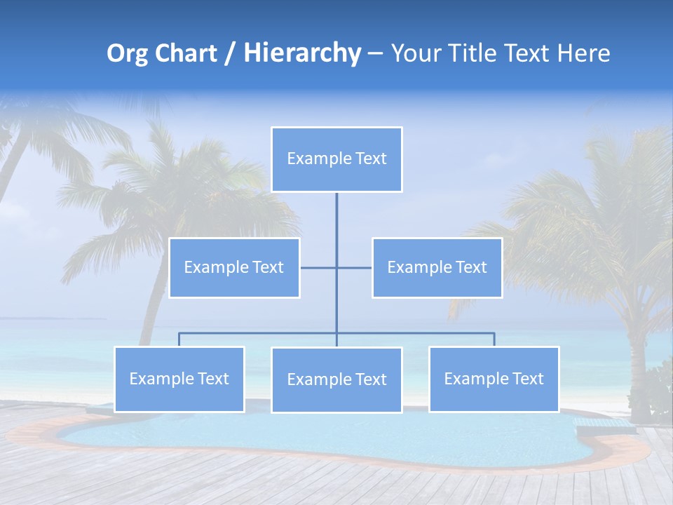 Abstract Vacation Palm PowerPoint Template