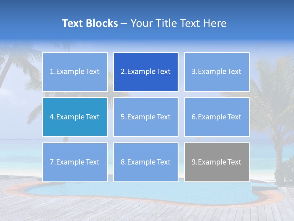 Abstract Vacation Palm PowerPoint Template