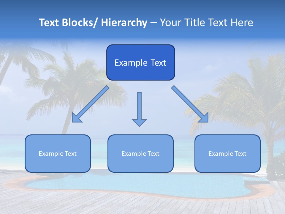 Abstract Vacation Palm PowerPoint Template