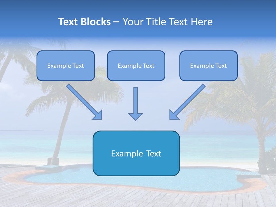 Abstract Vacation Palm PowerPoint Template