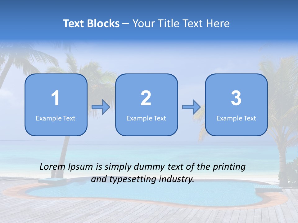 Abstract Vacation Palm PowerPoint Template