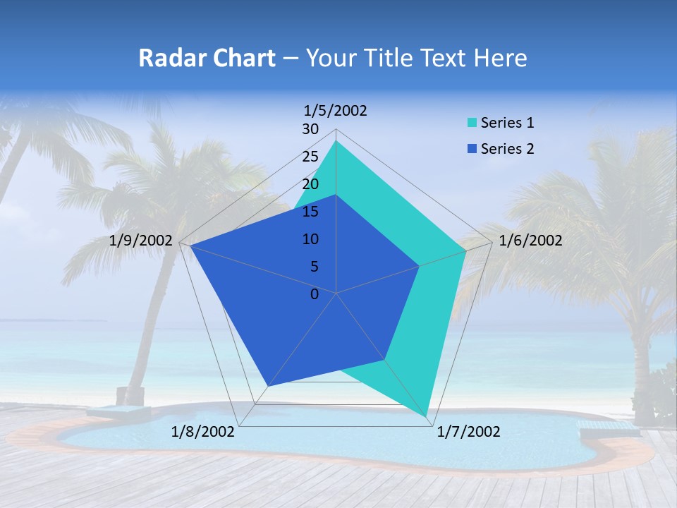 Abstract Vacation Palm PowerPoint Template
