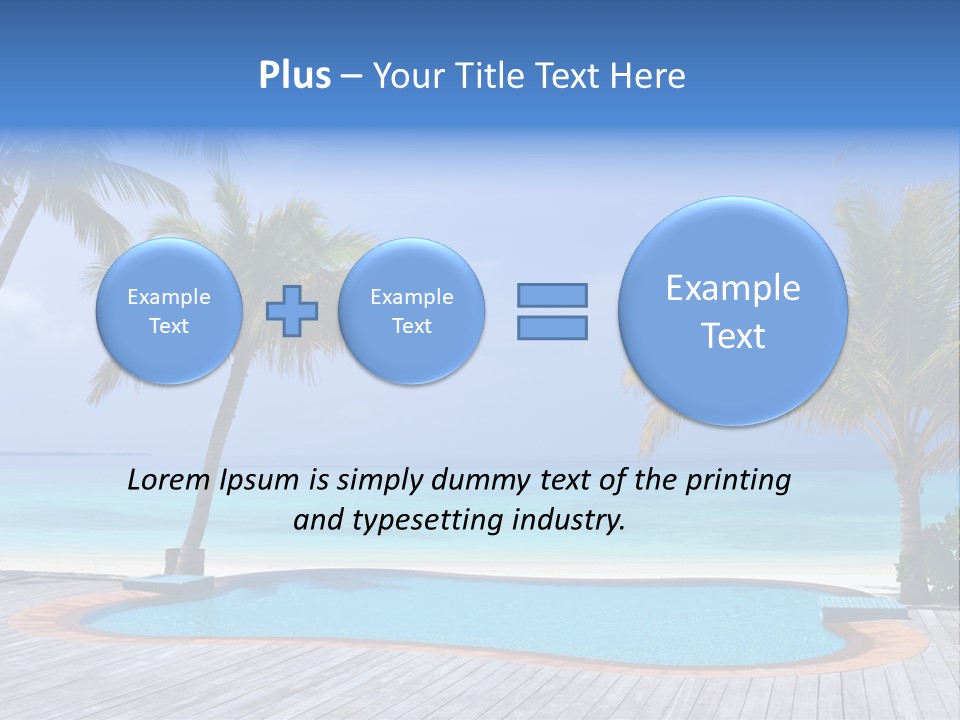 Abstract Vacation Palm PowerPoint Template