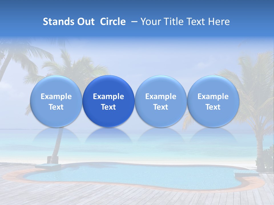 Abstract Vacation Palm PowerPoint Template