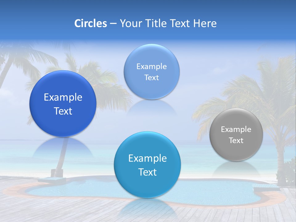 Abstract Vacation Palm PowerPoint Template