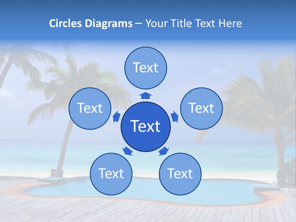 Abstract Vacation Palm PowerPoint Template